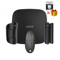 Kit d'alarme sans fil GPRS / Ethernet professionnel AJAX noir