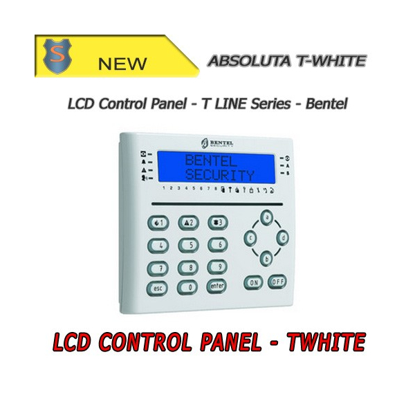 Weiße LCD-Tastatur mit Proximity-Leser und E / A-Anschlüssen - Bentel