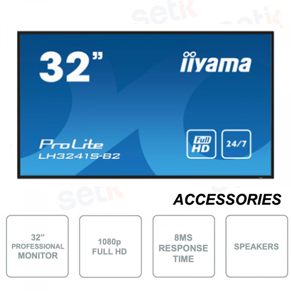 LH3241S-B2 - Iiyama - Monitor 32 Pollici - FullHD 1080p - Professionale - Per uso 24-7