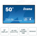 IIYAMA Professioneller Monitor 50 Zoll – 4K Ultra HD-Auflösung – Android OS – IISIGNAGE²