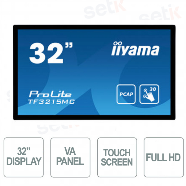 Moniteur à écran tactile IIYAMA ProLite 32'' VA Panel