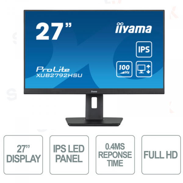 IIYAMA - Monitor de 27 pulgadas - FullHD 1080p - 100Hz IPS