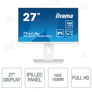 copy of 24 Zoll ProLite Monitor IPS-Technologie HDMI Display Port Full HD 1080P Lautsprecher – Weiß