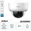 Vandal-proof dome camera - 4in1 - 2MP - Outdoor - 2.8mm fixed - S6 version