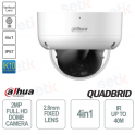 Cámara domo antivandálica - 4en1 - 2MP - Exterior - Fija 2,8mm - Versión S6