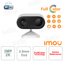 Imou Cell Go Full Color 2K External Battery Camera 3MP Active Deterrence Wi-Fi 2.8mm IR