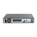 NVR IP PoE ONVIF® de 32 canales - Hasta 16MP - 16 puertos PoE - 4HDD - Inteligencia artificial - Audio - Alarma - Dahua