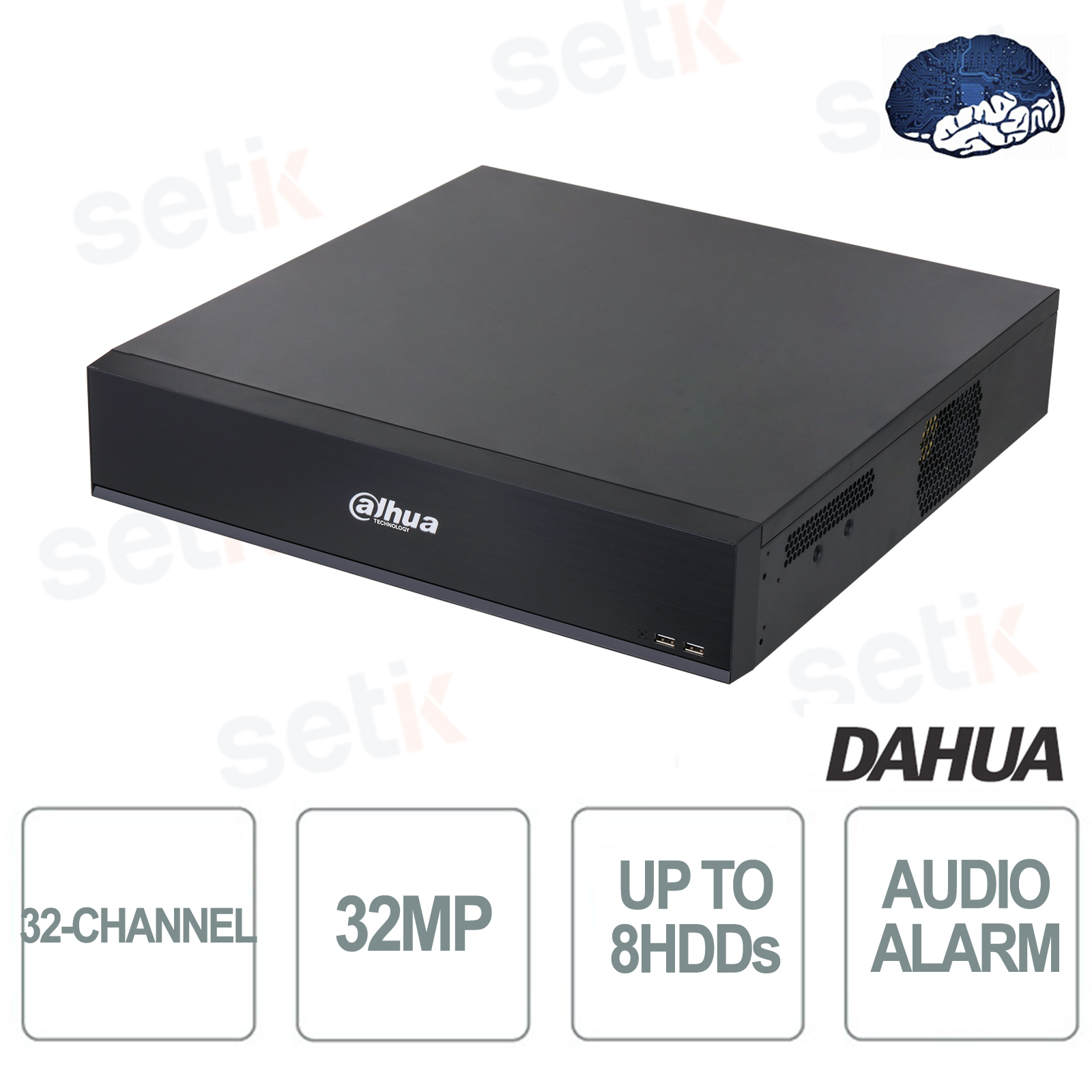 NVR5832-XI NVR 32 Channels Onvif Dahua IP 32MP AI