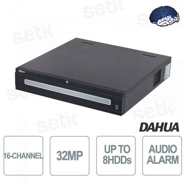 copy of Grabador IP NVR 16 Canales Onvif 32MP AI Network 512Mbps 2U 8HDDs WizSense - Dahua