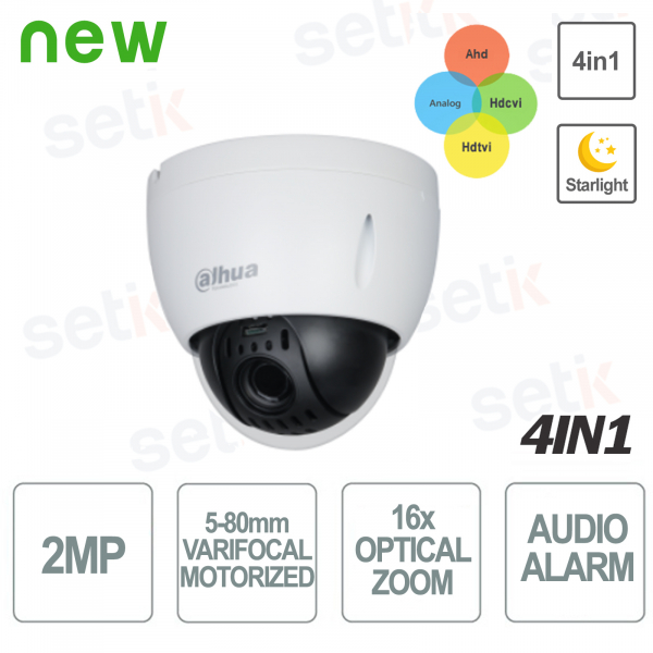 copy of Dahua 4in1 Motorisierte PTZ-Kamera 2MP 15X Starlight IP66