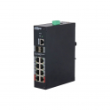 DAHUA 10 Port Managed Hardened Netzwerk-Switch 8 PoE-Ports