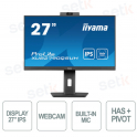IIYAMA 27 IPS LED-Desktop-Monitor mit Webcam und Mikrofon