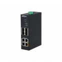 8-Port-verwalteter, gehärteter Netzwerk-Switch 4 PoE-Ports – Dahua