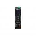 8-Port-verwalteter, gehärteter Netzwerk-Switch 4 PoE-Ports – Dahua