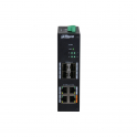 8 Port Managed Hardened Network Switch 4 PoE Ports - Dahua