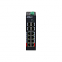 12-Port-verwalteter, gehärteter Netzwerk-Switch 8 PoE-Ports – Dahua