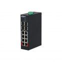 Switch di rete 12 porte Managed Hardened 8 Porte PoE - Dahua