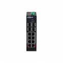 Switch di rete 12 porte Managed Hardened 8 Porte PoE - Dahua