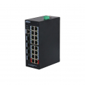 20-Port-Netzwerk-Switch, verwaltet, gehärtet, 16 PoE-Ports – Dahua