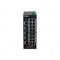 20-Port-Netzwerk-Switch, verwaltet, gehärtet, 16 PoE-Ports – Dahua