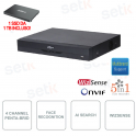 XVR Onvif – 4 Kanäle – 5in1 – Bis zu 8 MP – Mini 1U 1 TB 1 SSD inklusive – WizSense – Dahua