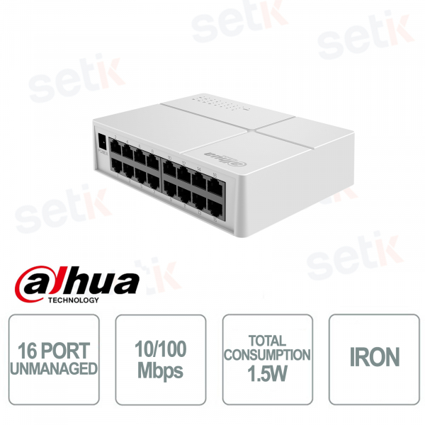 Unmanaged Desktop Switch - 16 Ports - Dahua