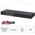 copy of Unmanaged Gigabit Switch - 16 Ports PoE Hi-PoE 60W - Dahua