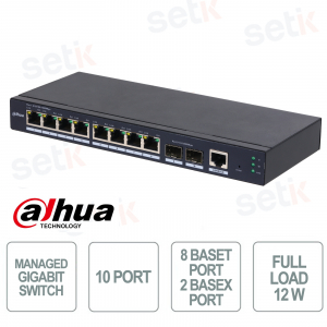 Switch Gigabit administrable - 10 ports - Dahua