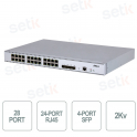 Managed Gigabit Switch - 28 L2+ ports - 24 RJ45 - 4SFP+ - Dahua