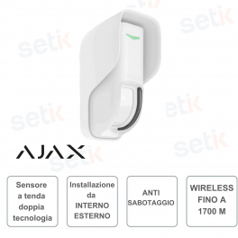 Ajax Curtain Outdoor - Detector de movimiento de cortina inalámbrico