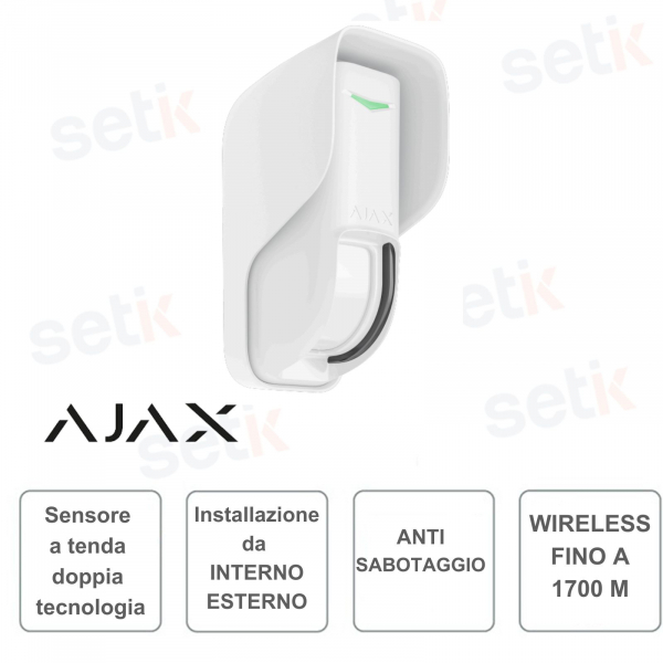 Ajax Curtain Outdoor - Wireless curtain motion detector