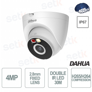 Telecamera IP turret Wi-Fi 2.8mm 4MP - doppio IR 30M - Serie Turret - Dahua