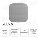 Ajax SpeakerPhone Jeweller Bianco – Modulo Vocale Wireless per Verifica Allarmi