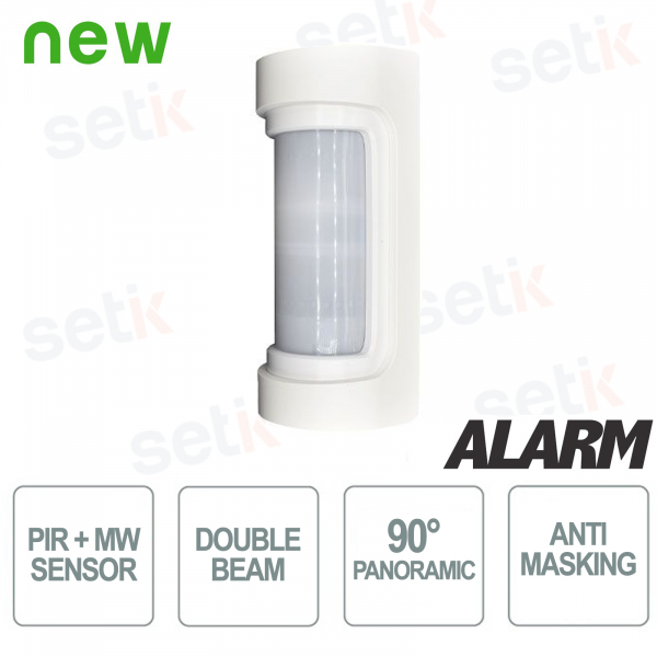 copy of Outdoor 90° panoramic double IR PIR detector with anti-masking - IP55 - Optex