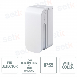 Outdoor wired double IR detector with low absorption anti-masking - IP55 - Optex
