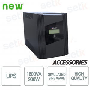 Uninterruptible power supply UPS 1600VA / 900W LED Single-phase