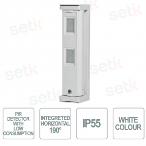 Detector IR doble Wi-Fi exterior de baja absorción - IP55 - Optex