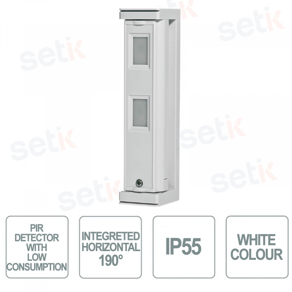 WLAN-Doppel-IR-Detektor mit geringer Absorption für den Außenbereich – IP55 – Optex