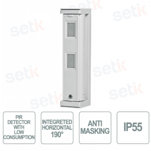 copy of Battery-powered outdoor Wi-Fi double IR detector with low absorption - IP55 - Optex