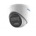 Cámara Domo PoE para Exterior - IP - Luz Híbrida Inteligente - 6MP - 2.8mm - Smart IR 30m - IP67 - Micrófono - Hyundai