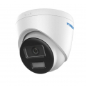 Cámara Domo PoE para Exterior - IP - Luz Híbrida Inteligente - 6MP - 2.8mm - Smart IR 30m - IP67 - Alarma - Micrófono - Hyundai