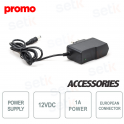 Promo - Alimentatore 12V 1A EUR per singola telecamera - TVCC CCTV