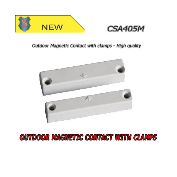 Outdoor magnetic contact with clamps