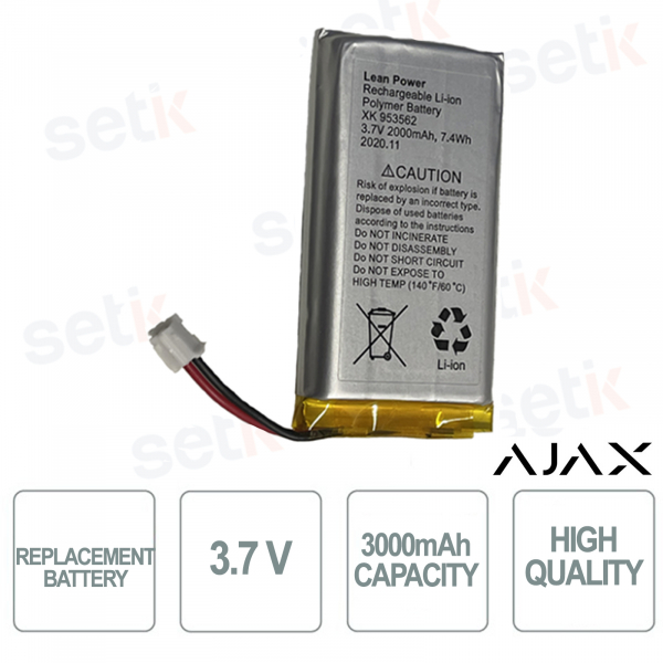 copy of Ajax replacement battery for 38236.01.BL1 / 38246.01.BL1 / 38238.40.BL1 / 38244.40.BL1