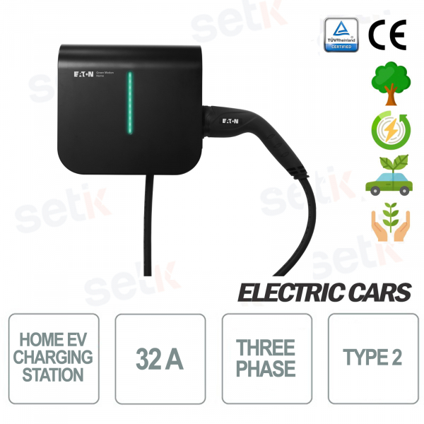 copy of Chargeur portable EV pour voitures électriques type 2 Monophasé 16A Shuko 5MT Blanc - S