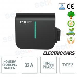 Estación de carga para vehículos eléctricos domésticos Green Motion 32A tipo 2 - Eaton