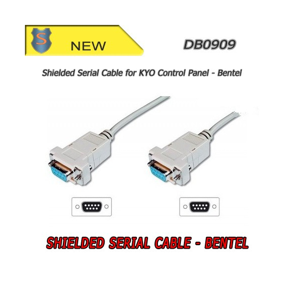 9-pin serial shielded cable - Bentel