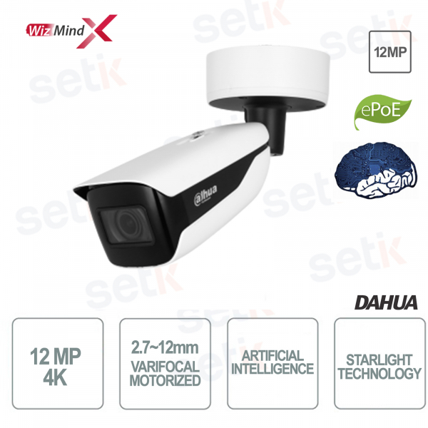 ONVIF Wizmind X PoE 12MP motorisierte Starlight-Kugel-IP-Kamera mit künstlicher Intelligenz Dahua