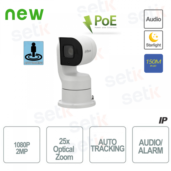 2MP PTZ IP-Kamera Künstliche Intelligenz 25x Starlight IR Auto-Tracking - Dahua