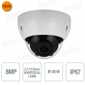 8MP CMOS 1/2.7 Varifocal Lens 2.7-13.5mm Dome Network IP Camera - DAHUA